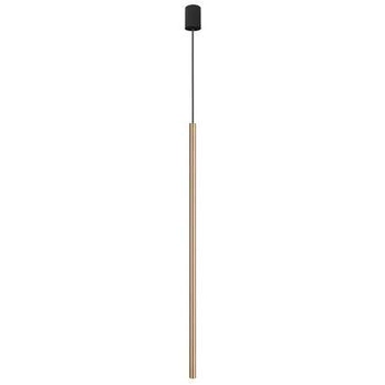 Lampa wisząca metalowa oprawa tuba zwis sopel mosiądz LASER OUTLET