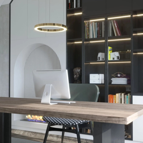 Ring lampa wisząca Aurum PL0116-50 Yaskr LED 27W 3000K złota