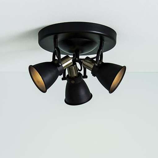 Sufitowa LAMPA industrialna ALTON 107854 Markslojd metalowa OPRAWA plafon reflektorki regulowane czarne