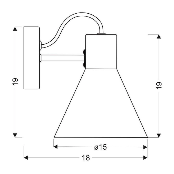 Kinkiet lampa ścienna MORE 21-71149 metalowa industrialna czarna
