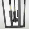 Klasyczna lampa wisząca Zurich P03630BK Cosmolight IP23 nad stół szkło czarny