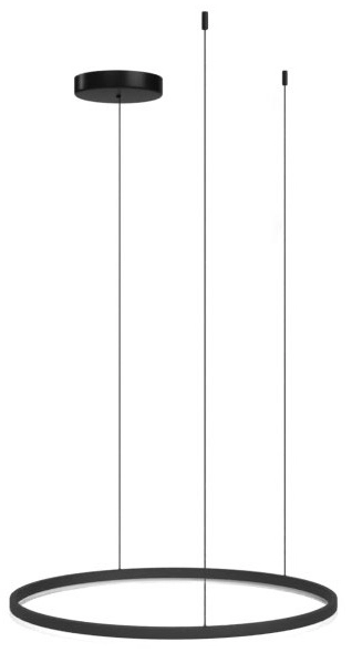 Lampa wisząca ledowa Halo AZ5347 90W 3000-6000K koło ring czarna