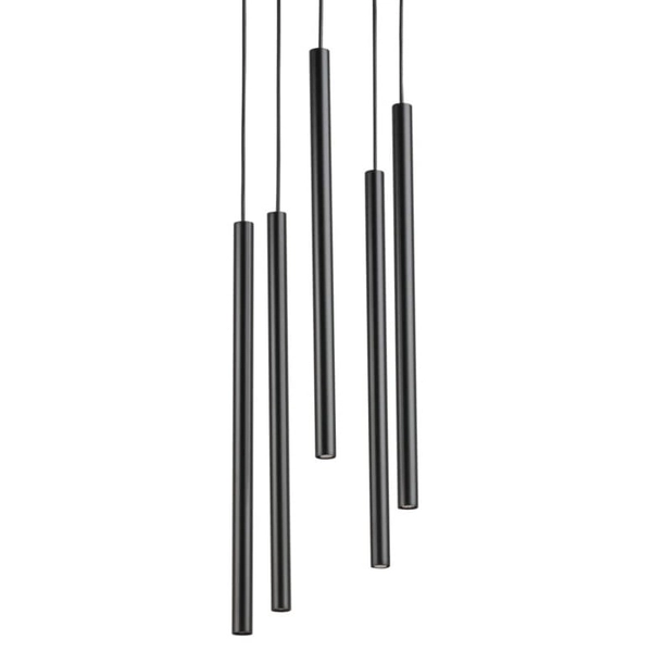 Okrągła lampa wisząca tuby Sopel 33625 Sigma wielopunktowa czarna