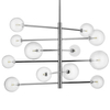 Wisząca lampa salonowa sticks Sola ST-5020-12 Step szklane kule chrom