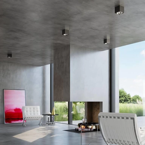 LAMPA sufitowa SL.0700 metalowa OPRAWA kostka downlight czarny