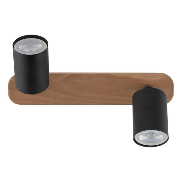 Podwójny reflektor sufitowy Top Wood 3291 TK Lighting drewniany czarny