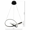 Geometryczna lampa wisząca CAPPIO ML6771 LED 36W 4000K czarny
