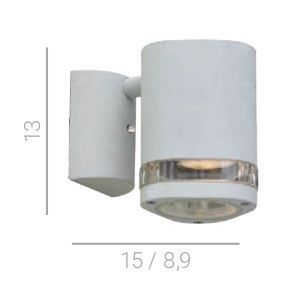 Ogrodowa LAMPA elewacyjna NOELL 338 Italux IP44 ścienna OPRAWA zewnętrzna kinkiet outdoor biały