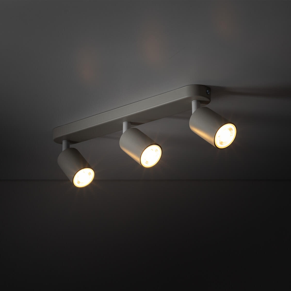 Lampa nasufitowa do jadalni Livia 10242 regulowana sople tuba szara