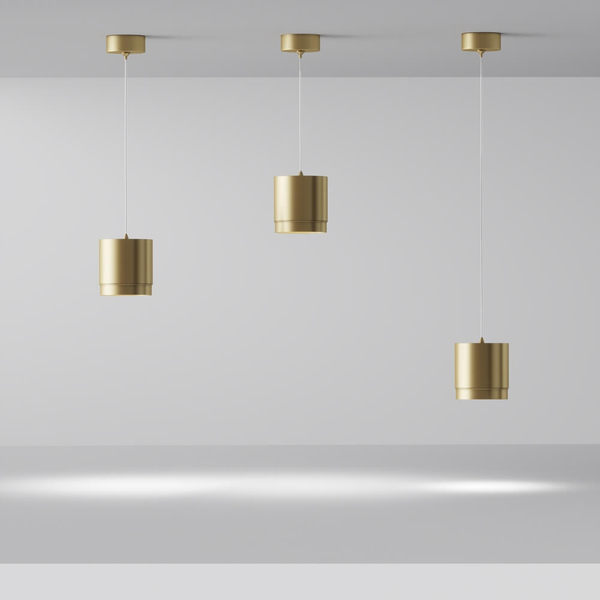 Sufitowa lampa okrągła Polar P088PL-GX53-MG Maytoni do salonu złoty