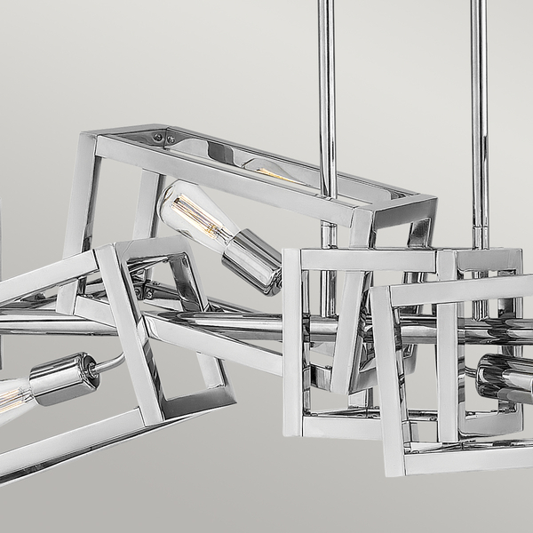 Metalowa wisząca lampa QN-ENSEMBLE6-PN loft nikiel