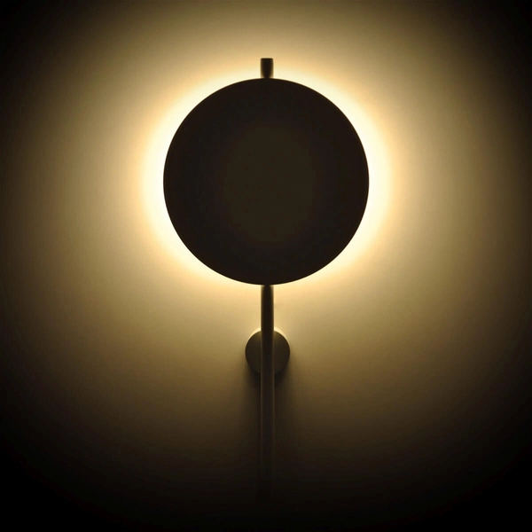 Kinkiet ścienny na słupku Pero K-5323 Kaja okrągły metalowy biały