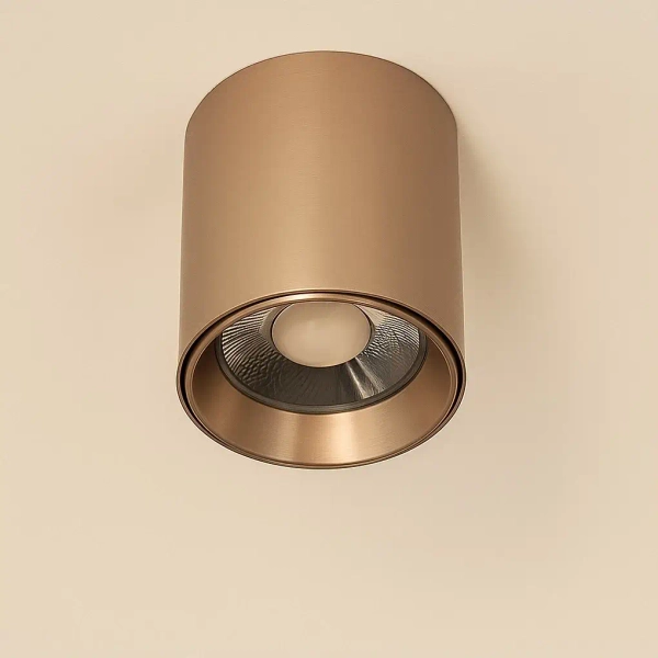 Metalowy downlight BABIL AZ6553 LED 10W 3000-4000K tuba brązowa satyna