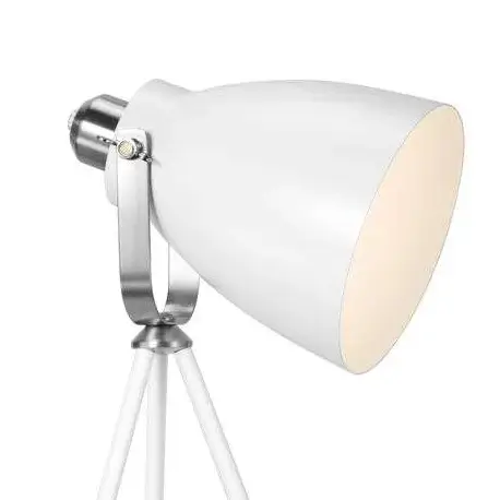 Stojąca LAMPA stołowa LARGO 46655001 Nordlux biurkowa LAMPKA metalowa na trójnogu biała