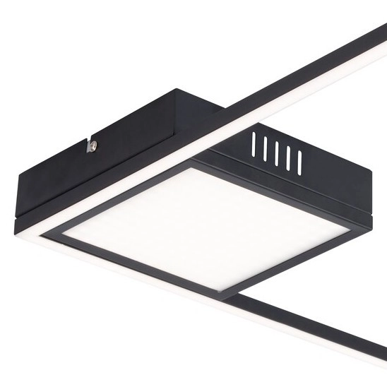 Minimalistyczna LAMPA sufitowa SIRIUS 5286 Rabalux plafon LED 30W 4000K kwadratowy czarny