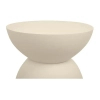 Okrągły stolik kawowy ARENE MM001501100324 beżowy z tworzywa 39cm