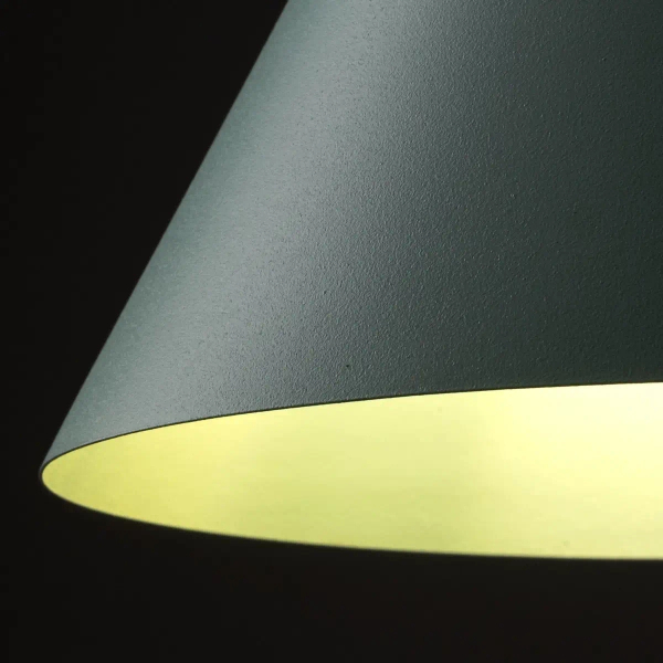 Salonowa lampa wisząca CONO 10074 stożkowa miętowy