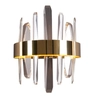Kinkiet LAMPA ścienna PRINCE W0287 Maxlight metalowa OPRAWA glamour LED 12W 3200L crystal złota