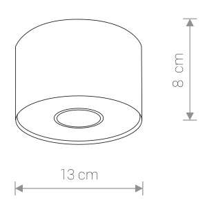 LAMPA sufitowa POINT 6000 Nowodvorski metalowa OPRAWA tuba downlight biała