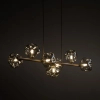 Wisząca lampa do jadalni Lava Sabia 11109 szklane kule beżowy