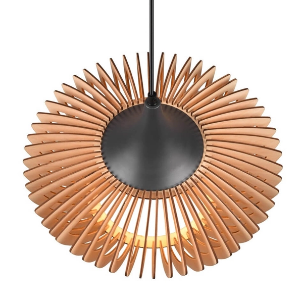 Lampa wisząca nad stół COLINO 315900142 drewniany antracyt