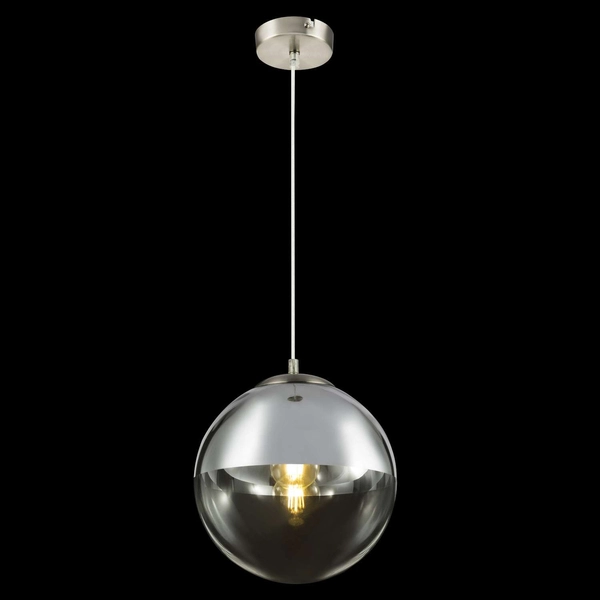 LAMPA wisząca VARUS 15853 Globo OPRAWA kula ball szklana chrom przezroczysta