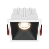 Lampa sufitowa Alfa DL043-01-10W3K-D-SQ-WB LED 10W 3000K wpust biały czarny