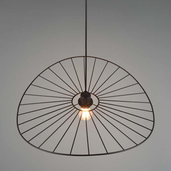 Wisząca lampa Chapeau R31451032 RL Light kapelusz metalowy czarny