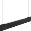 Wisząca lampa ledowa Raya listwa 36W 2700K czarna prostokątna