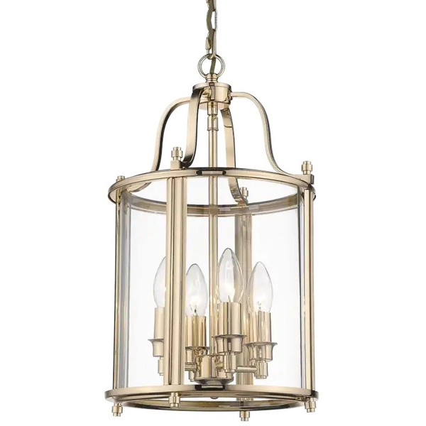 Industrialna LAMPA wisząca NEW YORK P04882AU Cosmolight szklany zwis na łańcuchu złoty