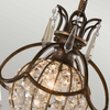 Pałacowa lampa wisząca Bellini FE-BELLINI-P Feiss kryształowa metalowa brązowa