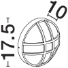Elewacyjna lampa ścienna CASVELO LE75256 na taras IP65 antracyt