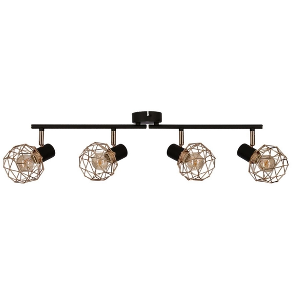 Lampa sufitowa do salonu Acrobat 94-66657 Candellux koszyczki druciane czarne