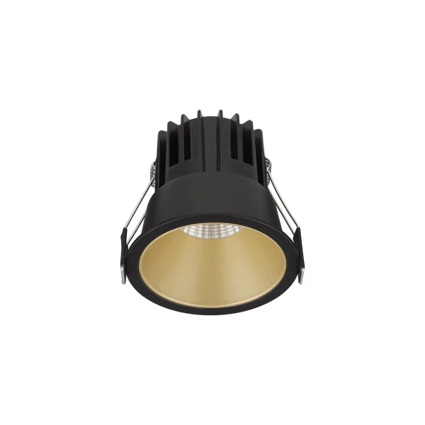 Sufitowa lampa podtynkowa ARAMIEL LE65106 LED 13W 4000K oczko czarne złote