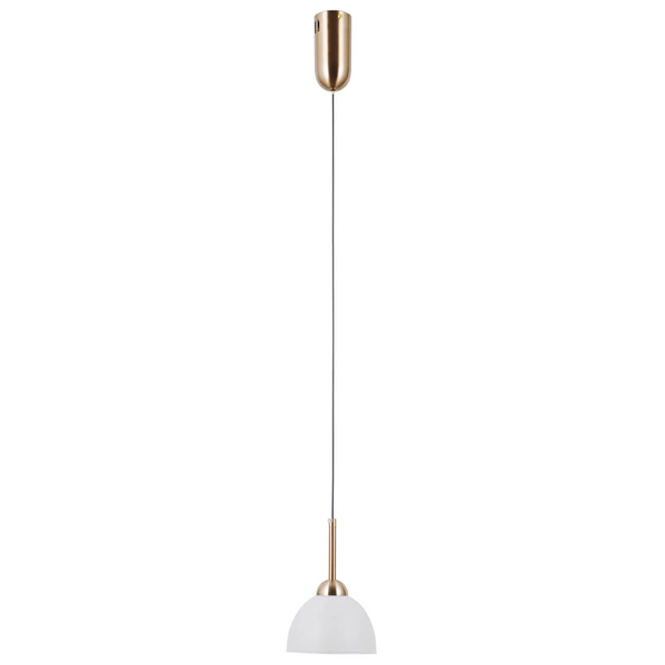 Wisząca lampa do salonu Montiela PND-34374-1-HBR LED 5W 3000K złoty biały