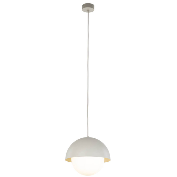 Lampa wisząca nad stół Bono 10274 kula do sypialni beżowa biała
