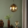 Okrągła wisząca lampa Ripple SP70-RIP8820 kula szampańska brąz
