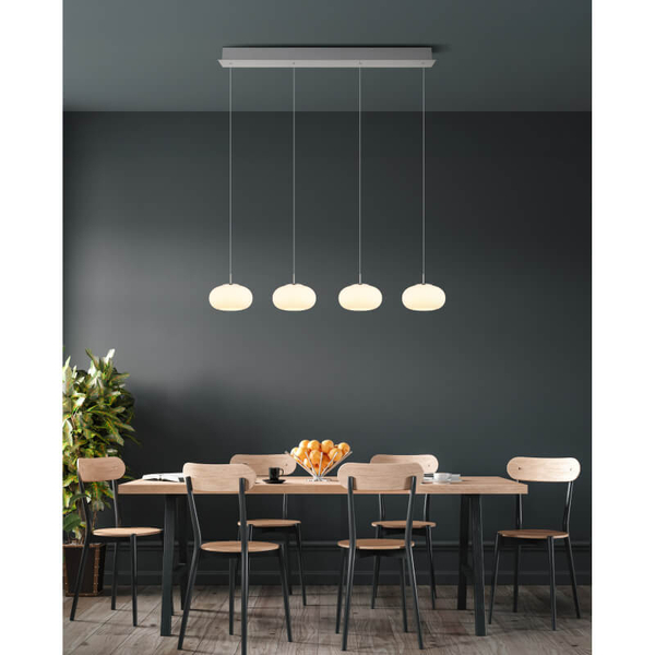 Molekułowa lampa wisząca nad stół Quintara 15744-4HN LED 24W 3000K nikiel