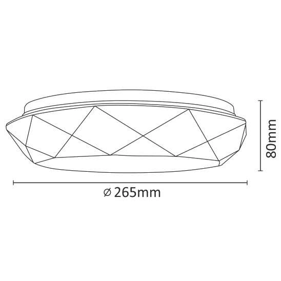 Plafon LAMPA sufitowa GALAXY 308528 Polux geometryczna OPRAWA natynkowa LED 12W 4000K z efektem gwiazd IP44 biały