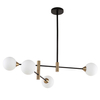 Molekuły szklane MARINO PND-9148-4-OPAL Italux loftowa lampa sufitowa biała czarna