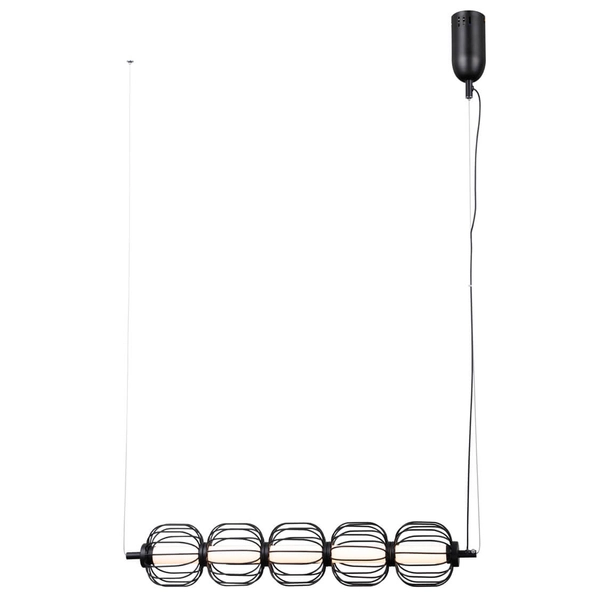 Metalowa lampa wisząca Pedro PND-34405-5-BK LED 100W 3000K czarny