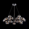 LAMPA wisząca DALLAS MOD548PL-25CH Maytoni szklana OPRAWA modernistyczny ZWIS molekuły chrom przydymione