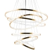 Glamour lampa wisząca Wheel rings LED 140W 3000K nad stół złota