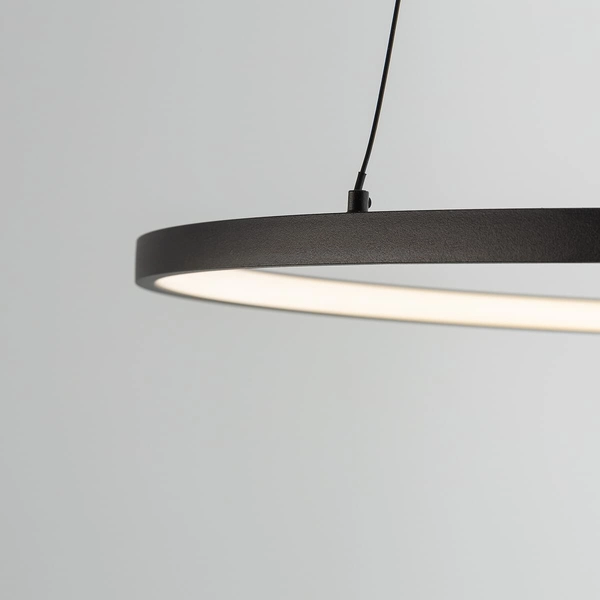 Lampa ring wisząca salonowa Circolo 10812 Nowodvorski LED 21W 3000K czarna