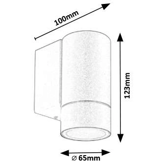 Zewnętrzna LAMPA ścienna PHOENIX 8118 Rabalux metalowa OPRAWA kinkiet elewacyjny IP54 czarny