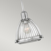 Salonowa lampa nad stół QN-ELROY-PN szklana nikiel