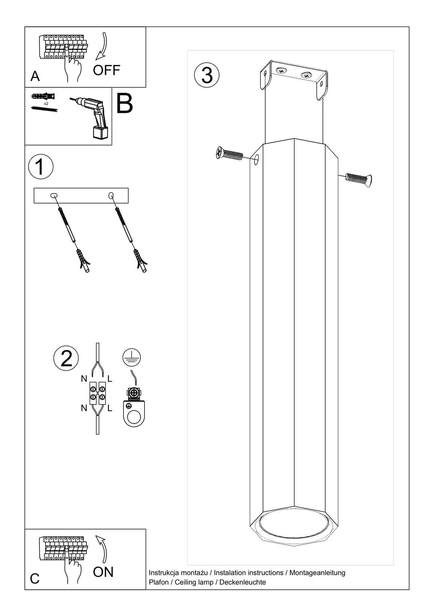 Drewniany downlight sufitowy SL.1034 drewniana tuba do kuchni