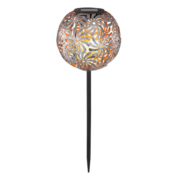 Lampa zewnętrzna Solar 33632 Globo LED 0,06W 3000K ball kula IP44 srebrna
