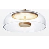 LAMPA wisząca CGTIGP Copel okrągła OPRAWA zwis LED 7W 4000K do kuchni złoty przezroczysty