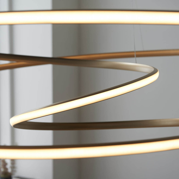 Wisząca lampa wstążka L&-197645 Light& LED 131W 3000K złota